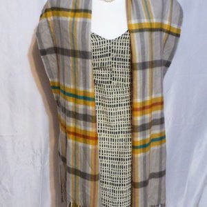 Super soft & warm plaid scarf / made in Germany